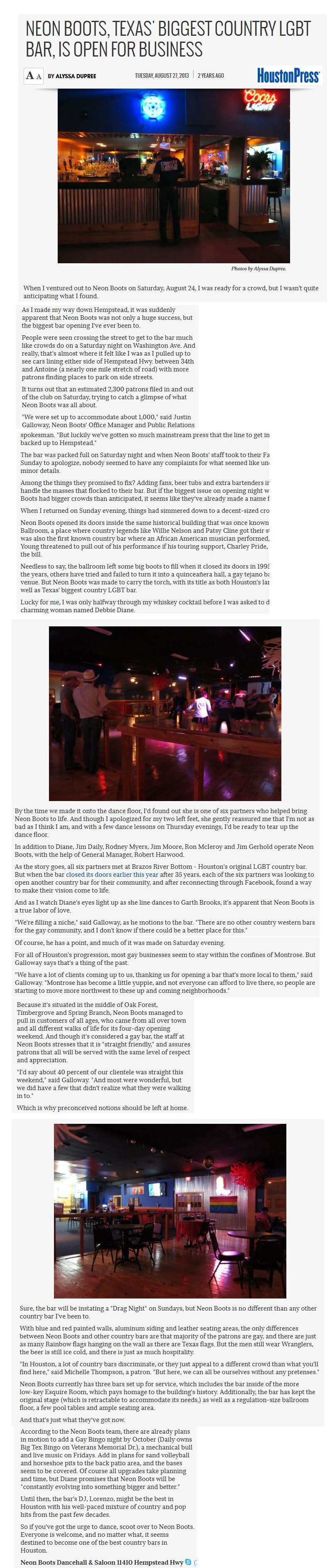 Neon Boots Dancehall & Saloon